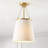 Vela 1 - Light Gold Cone Pendant