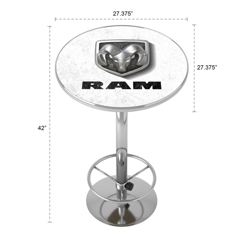 Round Metal Base Dining Table