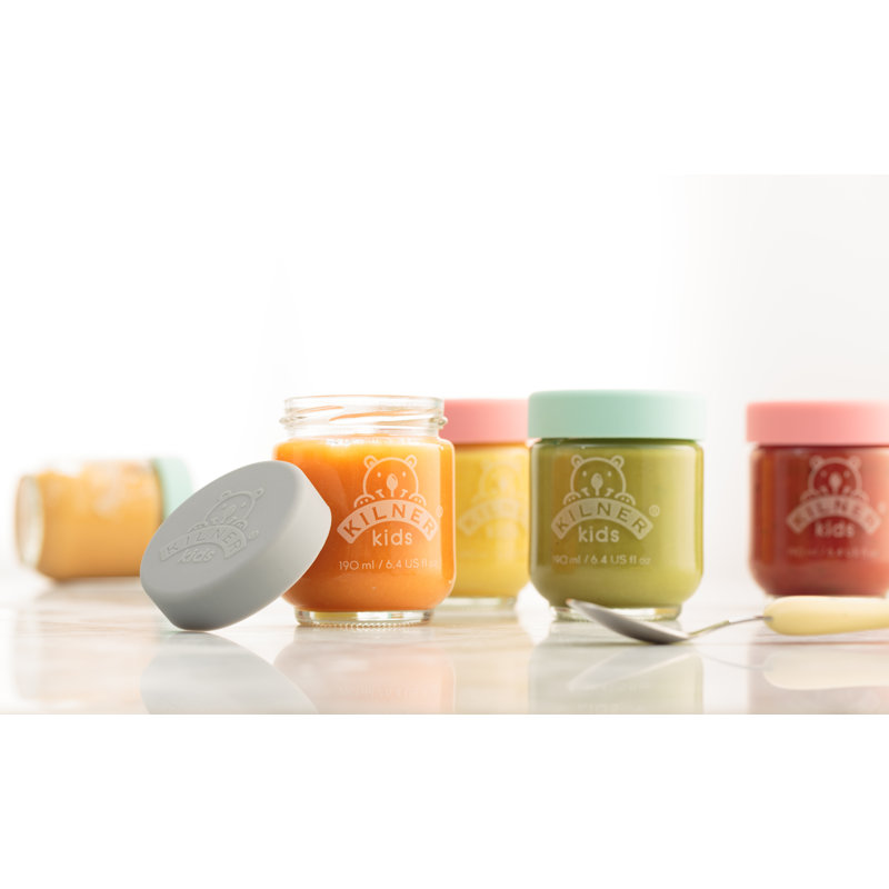 6 Kids container food storage jars
