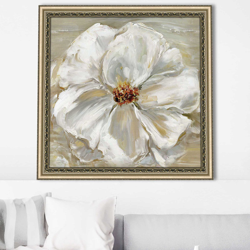 «Bloomin 'Beauty II (Square)» par Sally Swatland, reproduction, Encadrement champagne, H 37 po x l 37 po x P 1 po