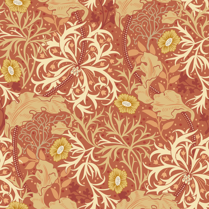 Padstow 10m x 50cm Wallpaper Roll, Amber