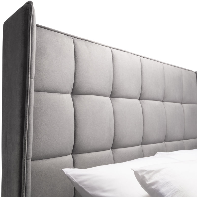 Upholstered Bed with Mattress, Kingsize (5')