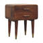 Table de chevet 2 tiroirs Wood