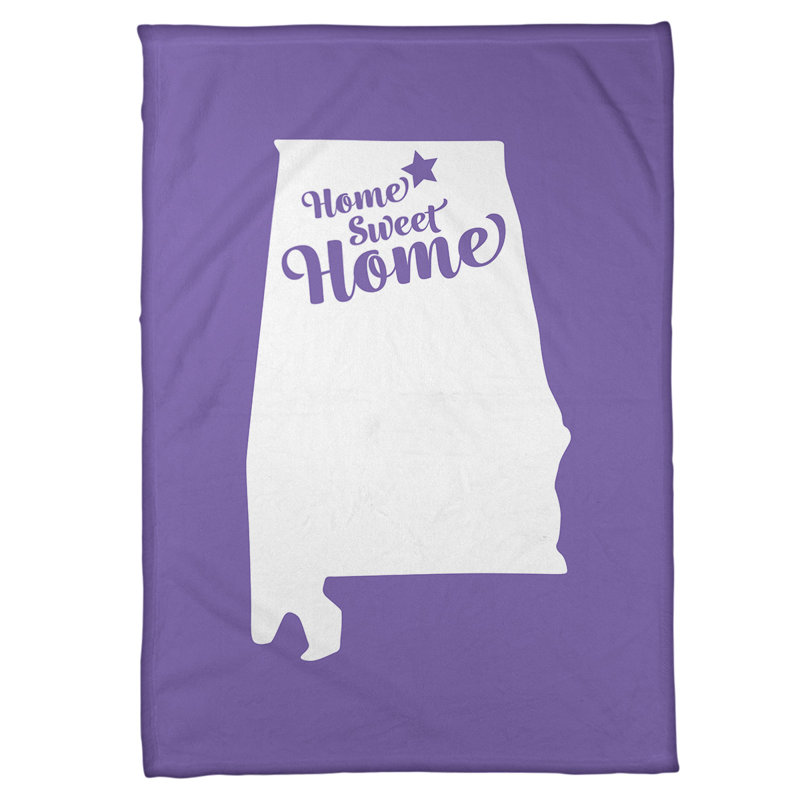Jeté polaire à la maison huntsville, l 62,5 po x L 82,5 po, Mauve