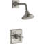 Pinstripe Pure Rite-Temp Shower Valve Trim With Cross Handle And 2.5 Gpm Showerhead-937780137