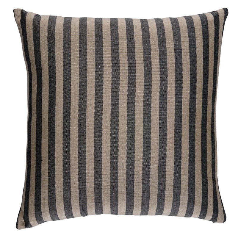 Hanson Square Indoor/Outdoor Pillow Cover & Insert, Black, Square 20"