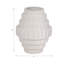 Vase en céramique moderne texturé à niveaux géométriques en grès avec un design sculptural contemporain pour la décoration intérieure-1941210076