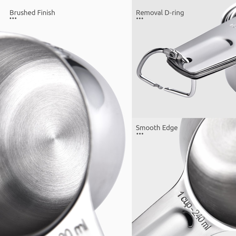 7-Piece: Stainless Steel Measuring Cups
