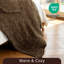 Soft Plush Lightweight Reversible Chenille Knitted Throw Blanket-128549653