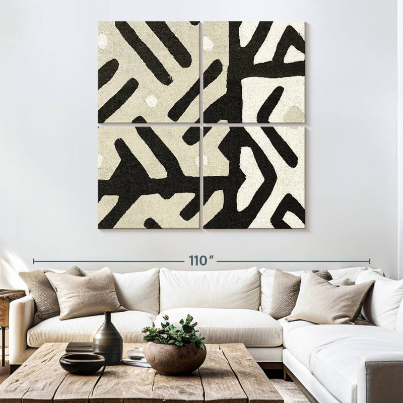 Avery Kuba Cloth II Neutral, 74" H x 74" W