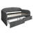 Corduroy Twin Size Daybed with Two Metal Drawers Velvet-1551371934