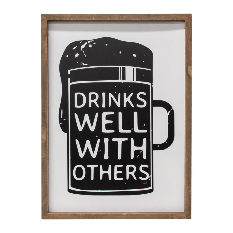 Food & Beverage Wall Decor on Solid Wood