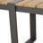 Outdoor Dining Bench, Gray + Natural