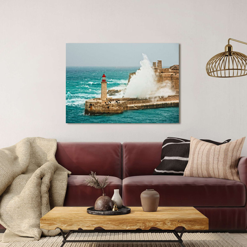 Pangea Images - Wrapped Canvas Print, Blue/White/Beige, 40cm H x 60cm W