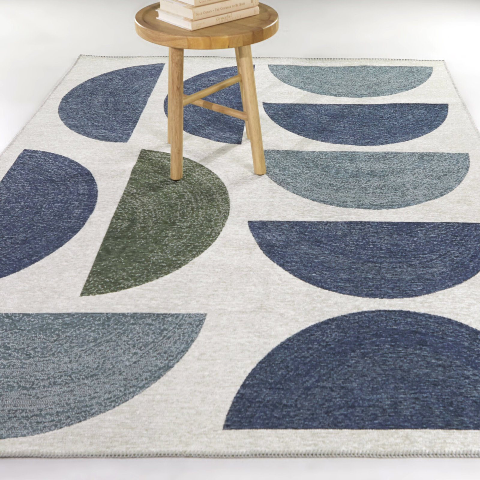 Linoshka Geometric Rug, Rectangle 5'3" x 7'