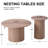Round Nesting Coffee Tables Set Of 2, Side Table Fluted Drum End Table For Living Room Bedroom, F27.6 & F15.8-1421271939