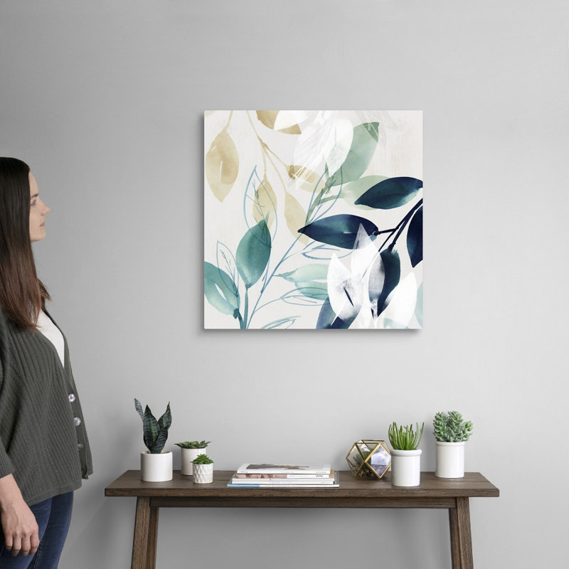 Reproduction d’art sur toile « Green sleeves II » par Isabelle Z, H 24 po x l 24 po x P 1,25 po, Toile tendue