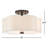 Copper Linen Blend Semi Flush Mount-186255095-186255094