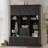 Modern Hall Tree with Coat Rack,6 Drawers,3 Cabinets,and Bench-1664650721