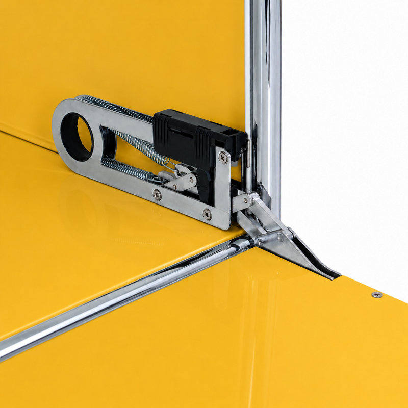 Modular Metal Office Storage Cabinets With Adjustable Shelves, Yellow