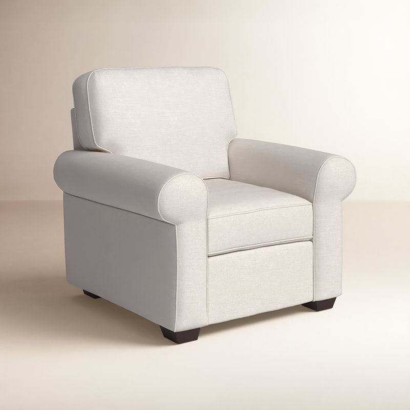 Porter Upholstered Armchair, Nomad Snow Crypton® Chenille