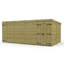 Total Sheds 17ft x 10ft Pent Garden Shed - Double Door - No Windows - Pressure Treated Timber - UK Manufactured