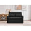 Canapé-lit convertible en velours de 128 cm avec lit gigogne et rangement latéral-1641304987