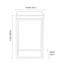 Siems Glass Top Frame End Table
