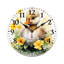 Horloge murale aquarelle