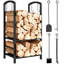 Troutt 4 Piece Steel Fireplace Tool Set