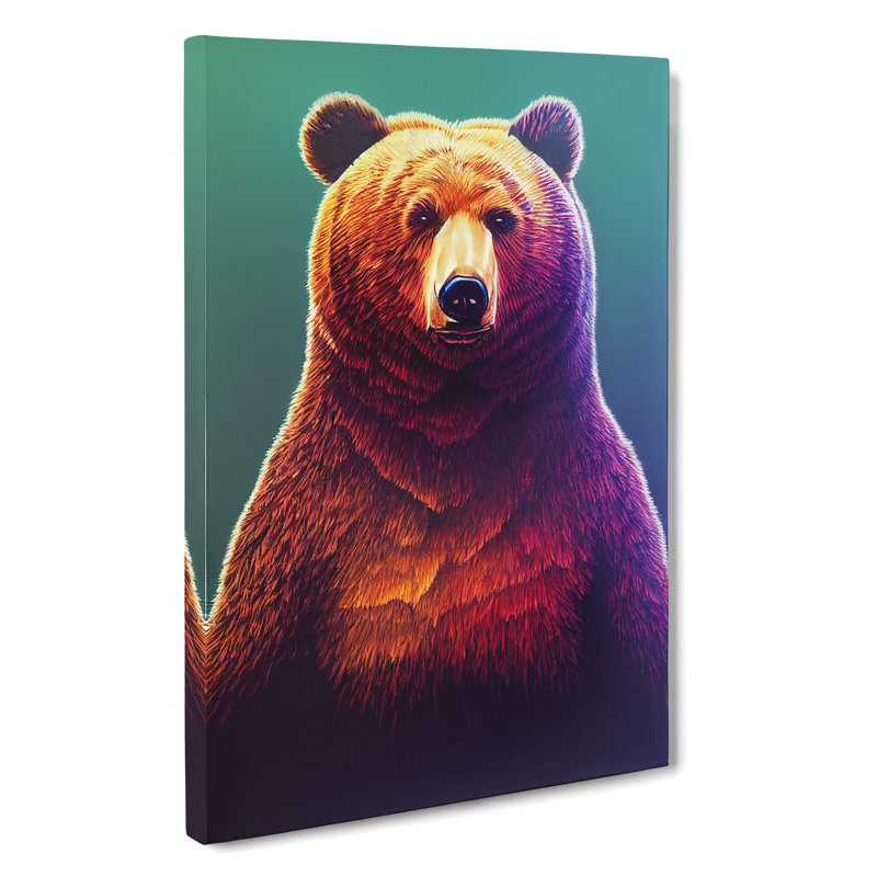 Grizzly Bear No.1 - Wrapped Canvas