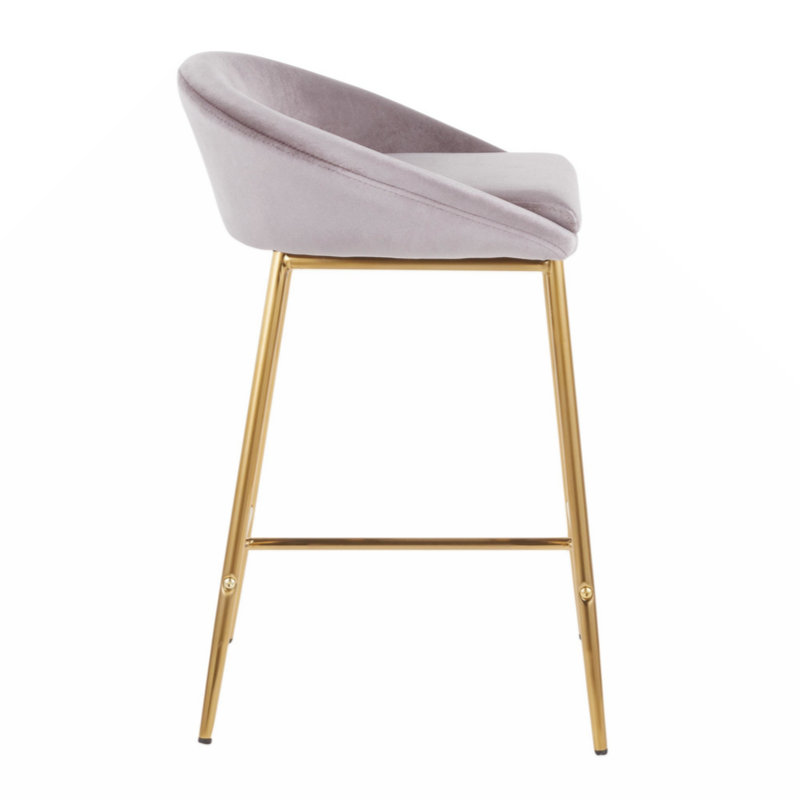 Chaise de salle à manger Kenn, Or, Argent