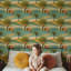 Papier peint moderne fantaisiste abstrait