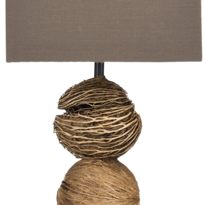 Samantha 19.7" lampes de Table (Set de 2), Naturel, marron