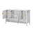 55.1-Inch Storage Sideboard Buffet with 4-Doors and 2-Tiers Adjustable Shelves-1137839140