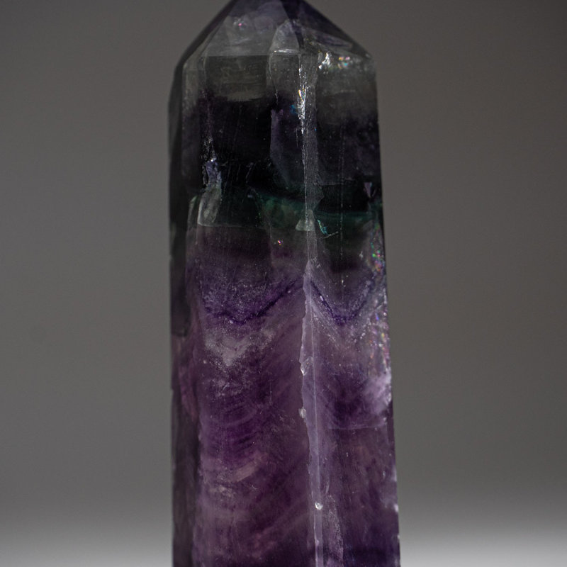 Rainbow Fluorite Point from Mexico (0.2134 lbs)