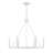 Fontanne 6-Light Chandelier in Bisque White