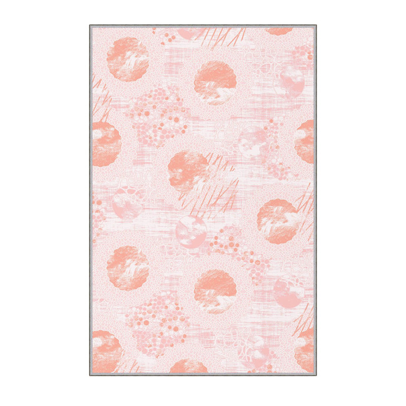 Tapis de couloir élégant (3,3 x 6,6 pi), 100% polyester, d'une hauteur de poils de 0,3 po | Antibactérien, PVC antidérapant dessous | Impression numérique 3D, lavable à la machine | Parfait pour les vestibules et les espaces de vie, durable et facile d'entretien
