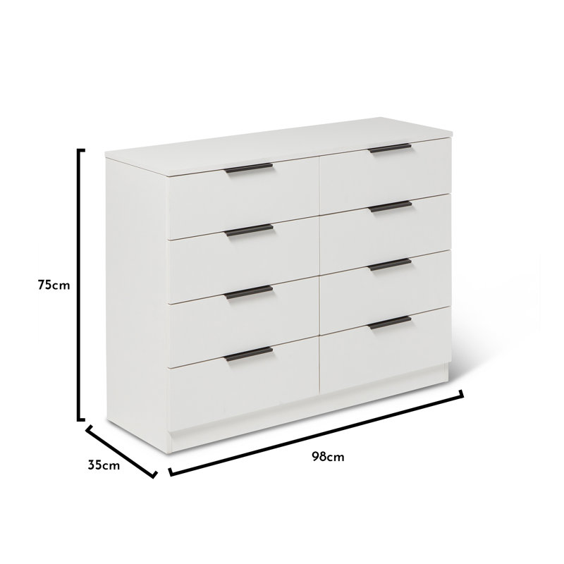 Glenhaven Wardrobe And Drawers Bedroom Set, White