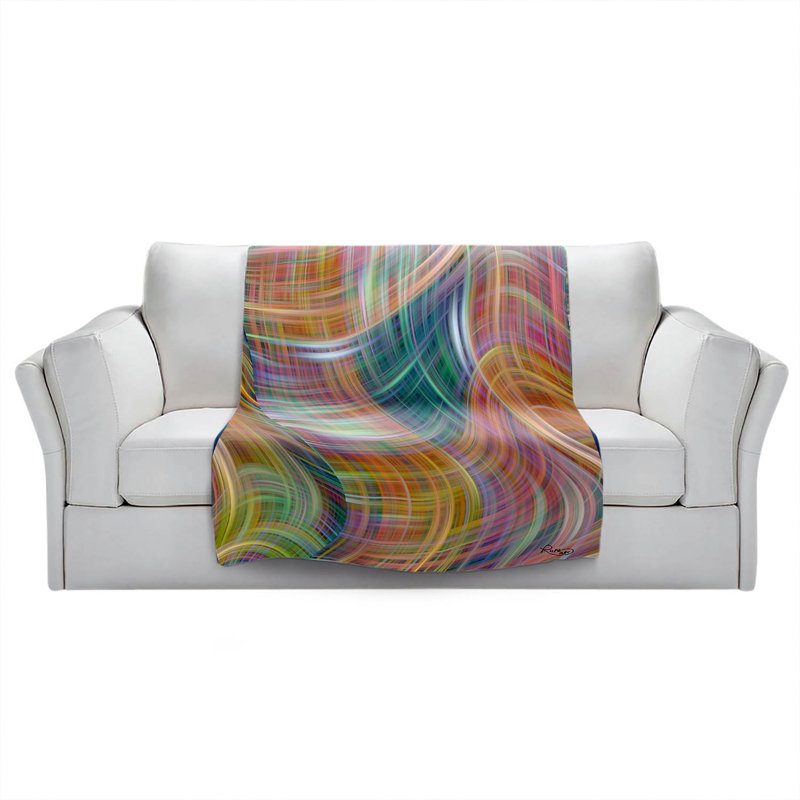 Hand Woven Throw Blanket, 51" W x 60" L