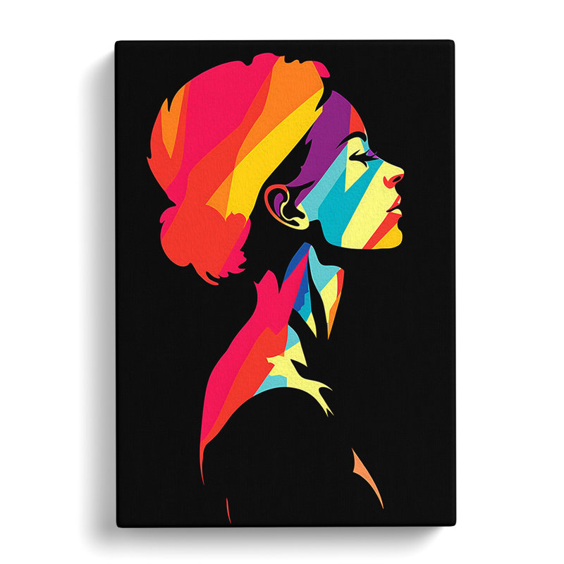 Woman Pop Art No.3 - Wrapped Canvas, 50cm H x 35cm W x 3cm D