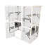 Cage à chat en bois blanc
