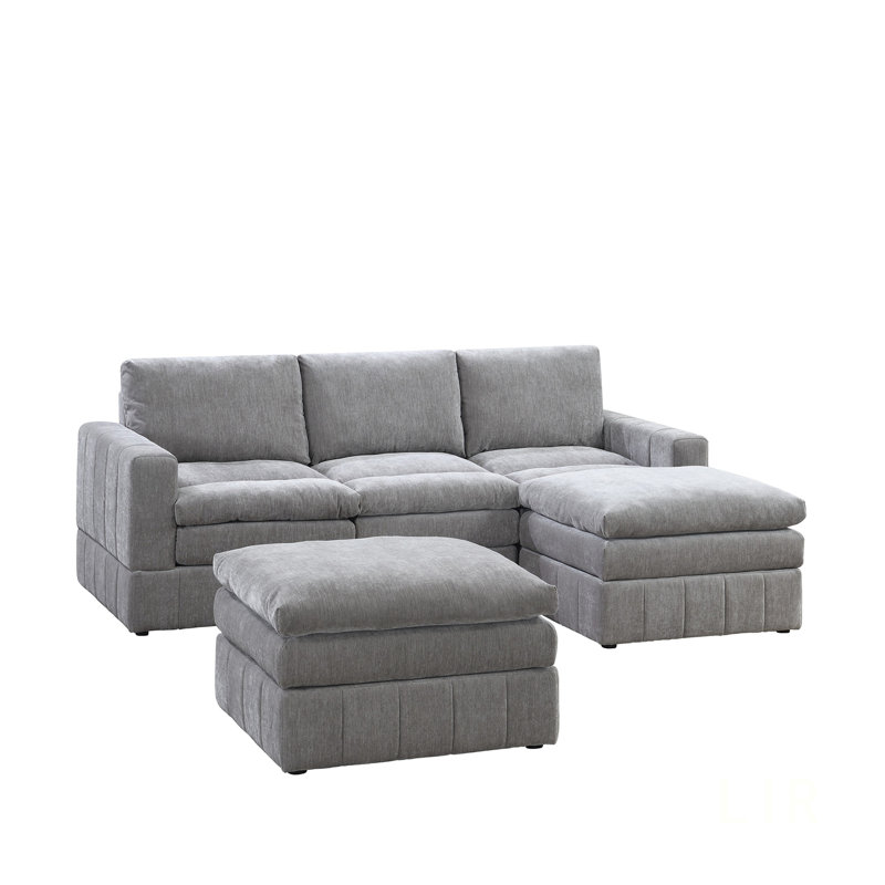 Contemporary 5Pc Modular Sectional Set