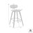 Bilgin Payton Modern Bar or Counter Height Stool with Upholstered Seat and Wood Frame-337145051-337145050-337145046