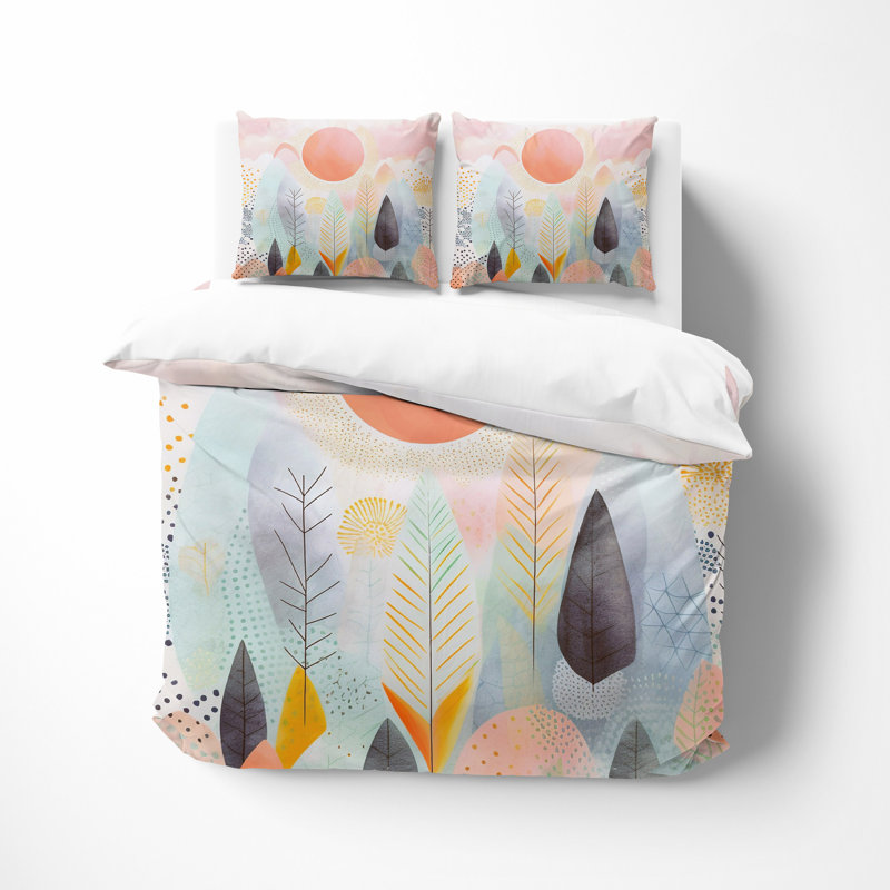 Abstract Duvet Cover, King Duvet Cover + 2 King Shams