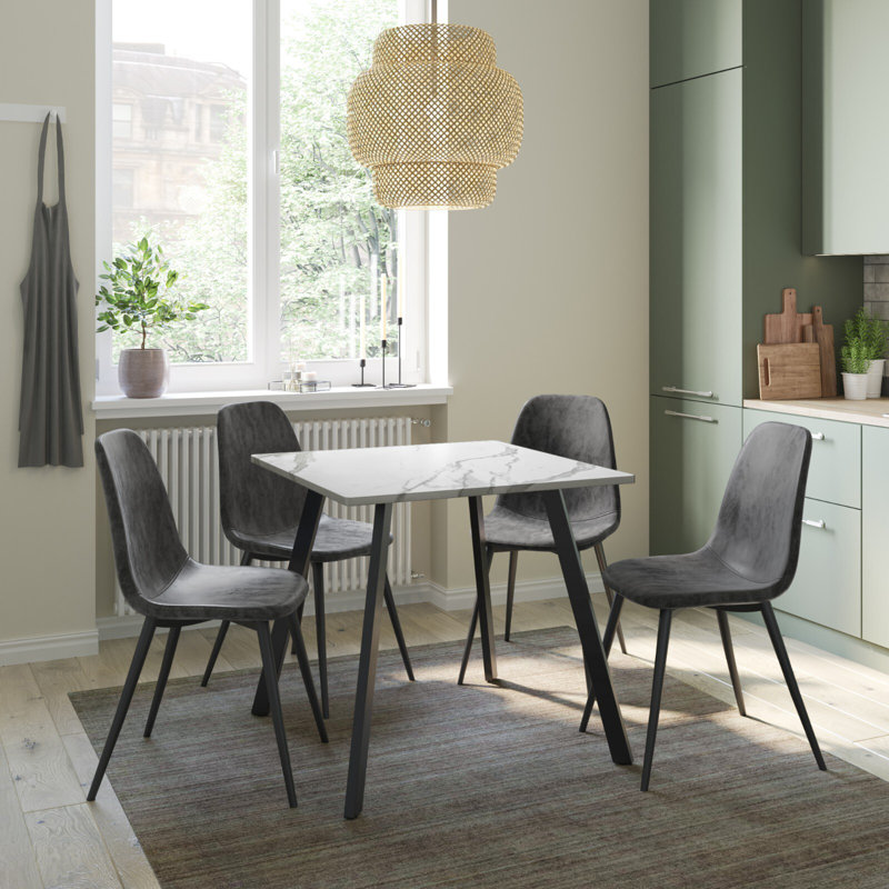 4 - Person Dining Set, Black