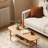 Solid Wood Top Plate Desk Coffee Table