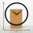 Analogue Solid Wood Mechanical Tabletop Clock in Black/Natural
