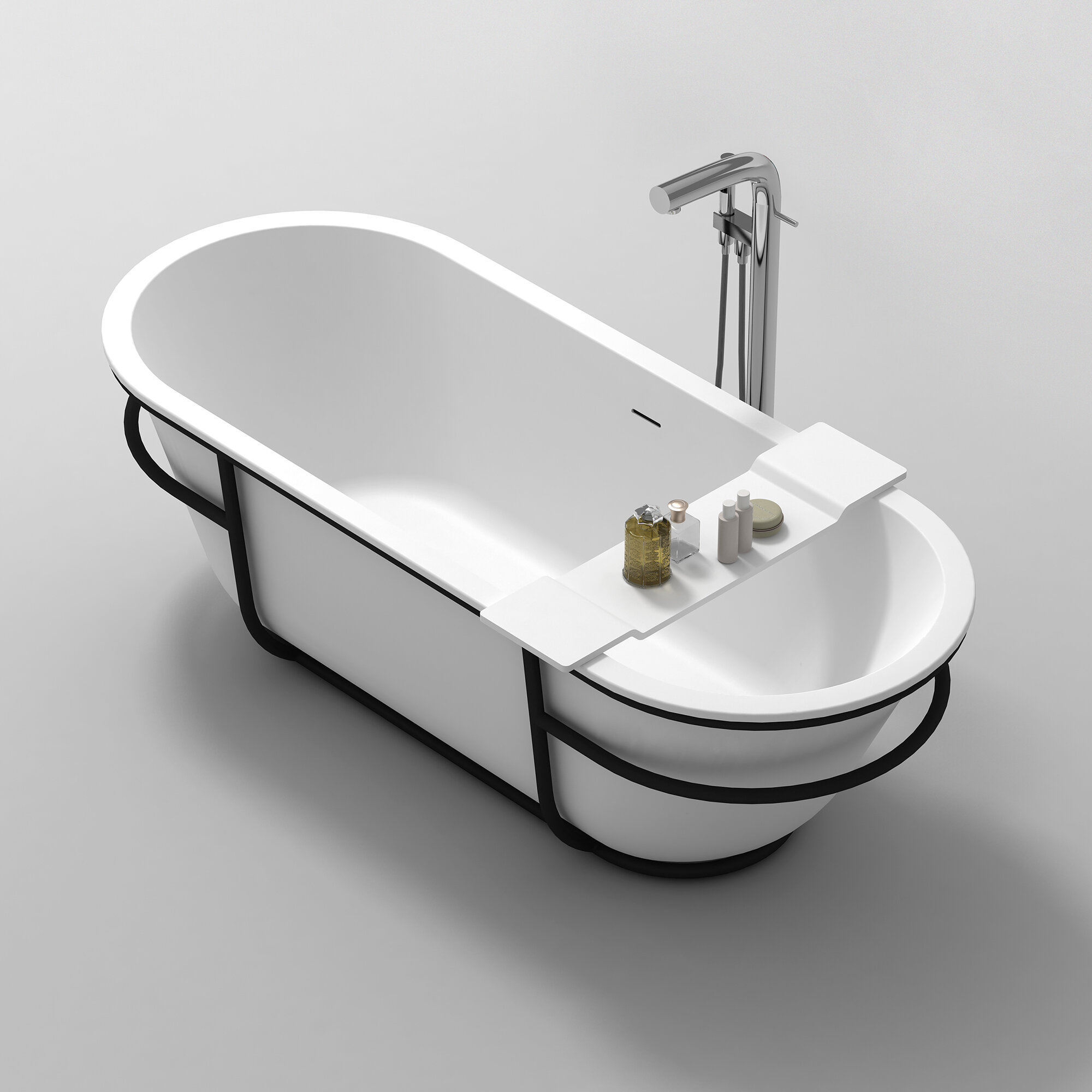 Make a Simple Modern Bathtub Caddy
