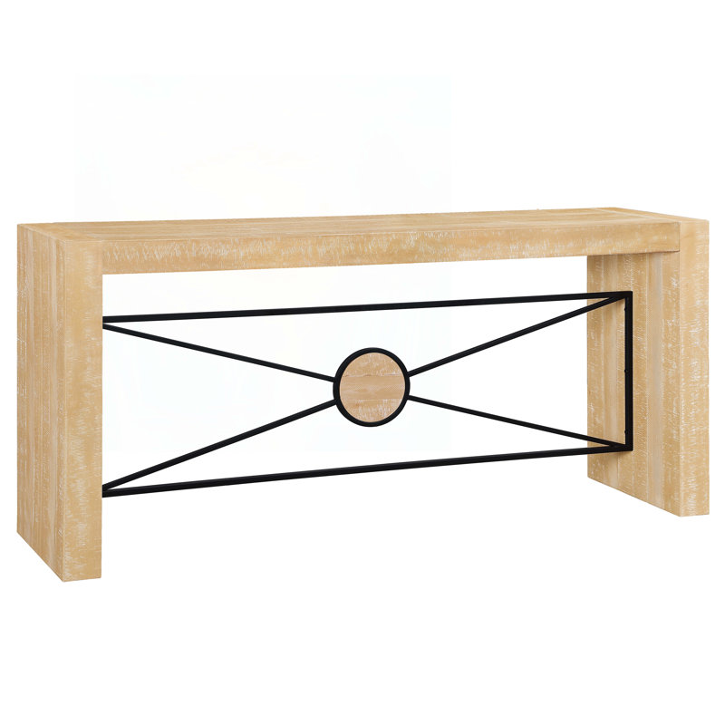 Wood Console Table, Antique Natural